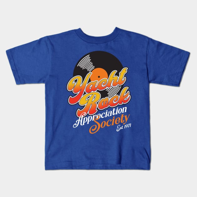 Yacht Rock Appreciation Society Kids T-Shirt by MindsparkCreative